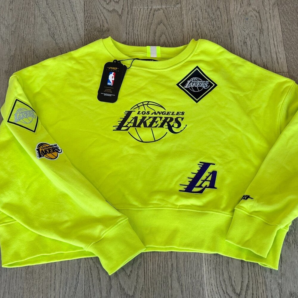 NWT Premium Women's Pro Standard Los Angeles Lakers NBA Crewneck Sweatshirt